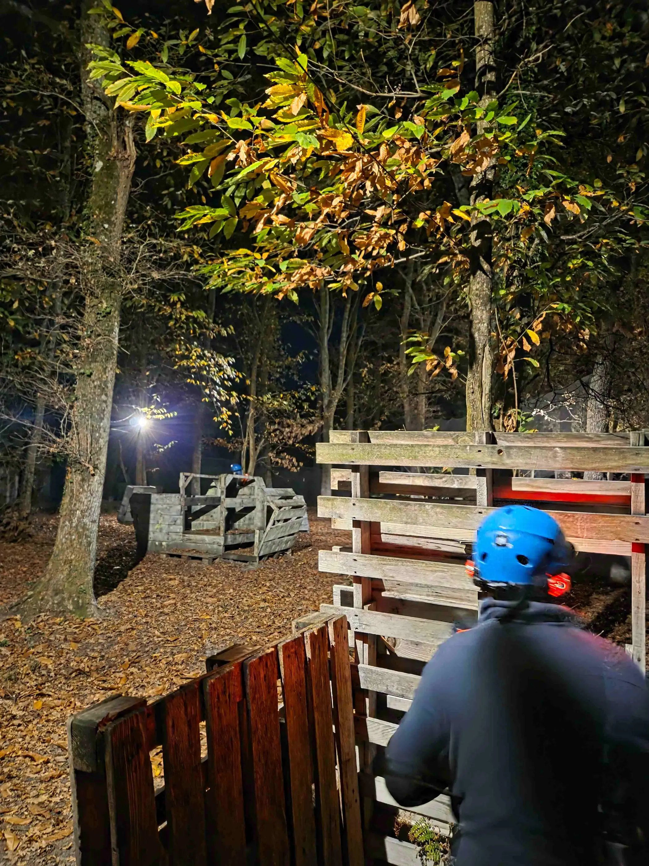 Équipe de Laser Game en forêt